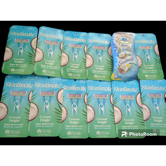 12 4ct Schick women's skintimate coconut delight disposable razors #1154